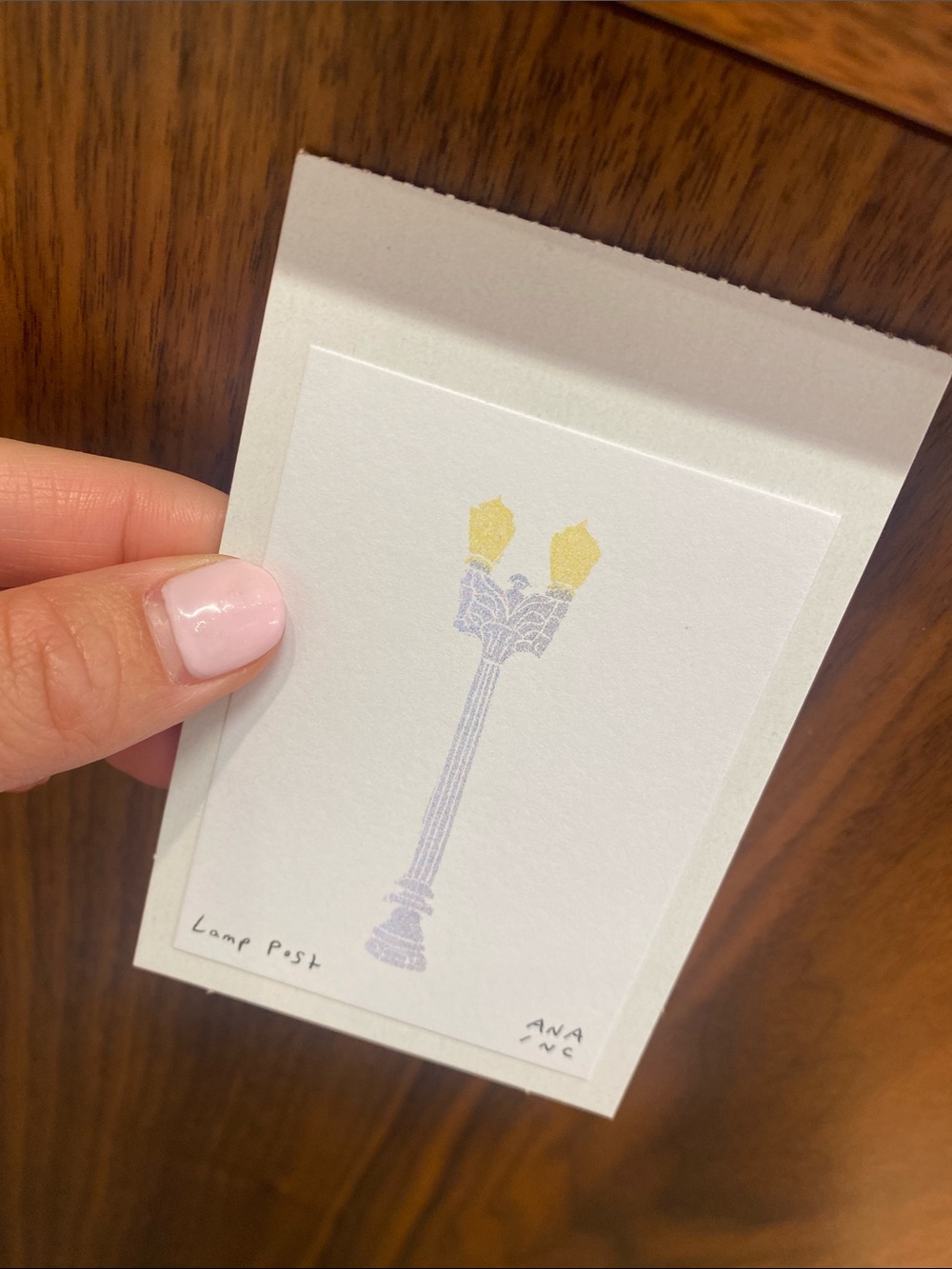 Anastasia INCIARDI - mini print - Lamp Post - From Los Angeles, Ca
